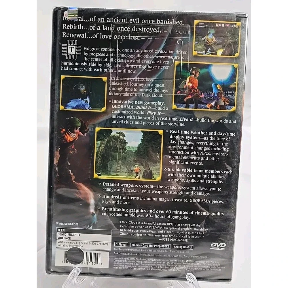 Dark Cloud Sony‎ PlayStation 2 PS2 Black Label New Factory Sealed No Rips🔥🔥